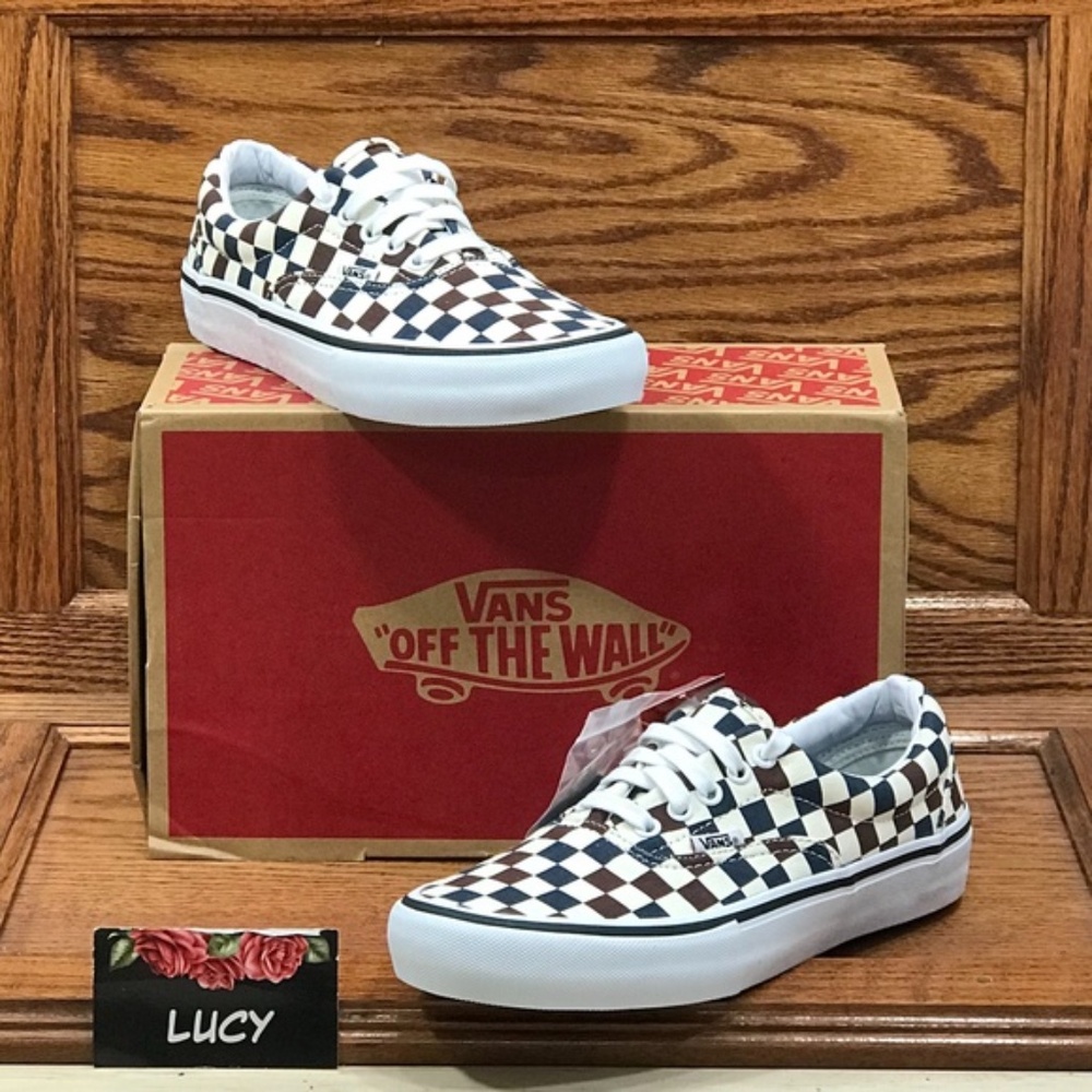 Vans Era‎ Pro Multi Checkerboard Dress Blue Shoes